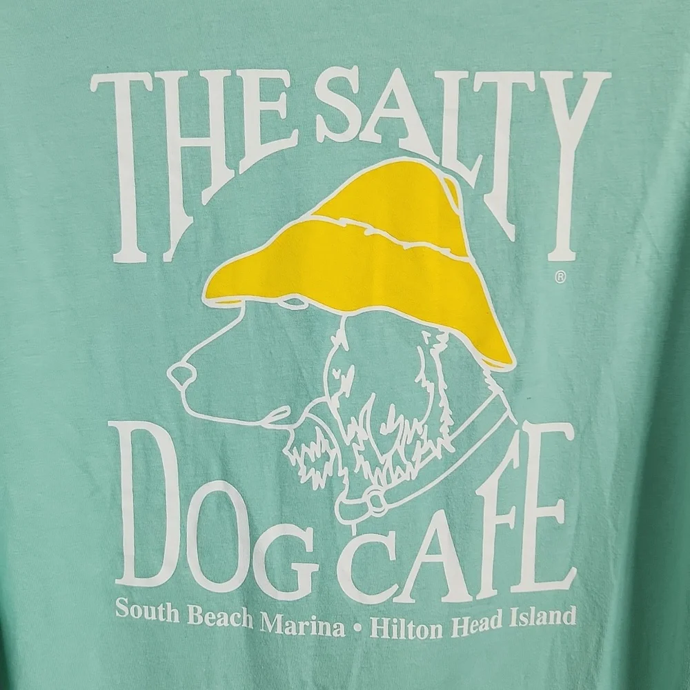 The Salty Dog Cafe Mint Green Long Sleeve Graphic Tee - Picture 5 of 7